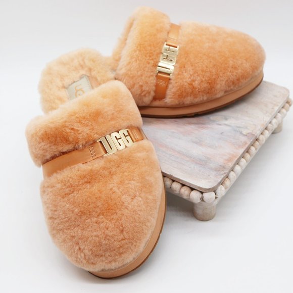 UGG Australia Dalla Sheepskin Cozy Slip On Sandal Slippers Sherbet Orange 5 $90 - Picture 8 of 14